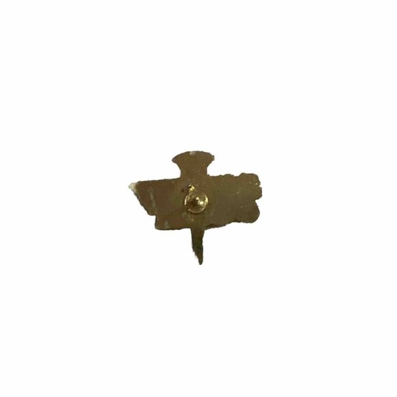 Screw Guilt Vintage Novelty Lapel Hat Pin Gold Tone Letters Pinback - Picture 2 of 2